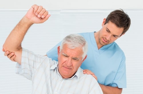 At what age should an elderly person consider physiotherapy?