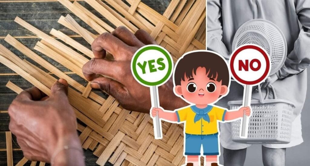 Bamboo handicrafts in India