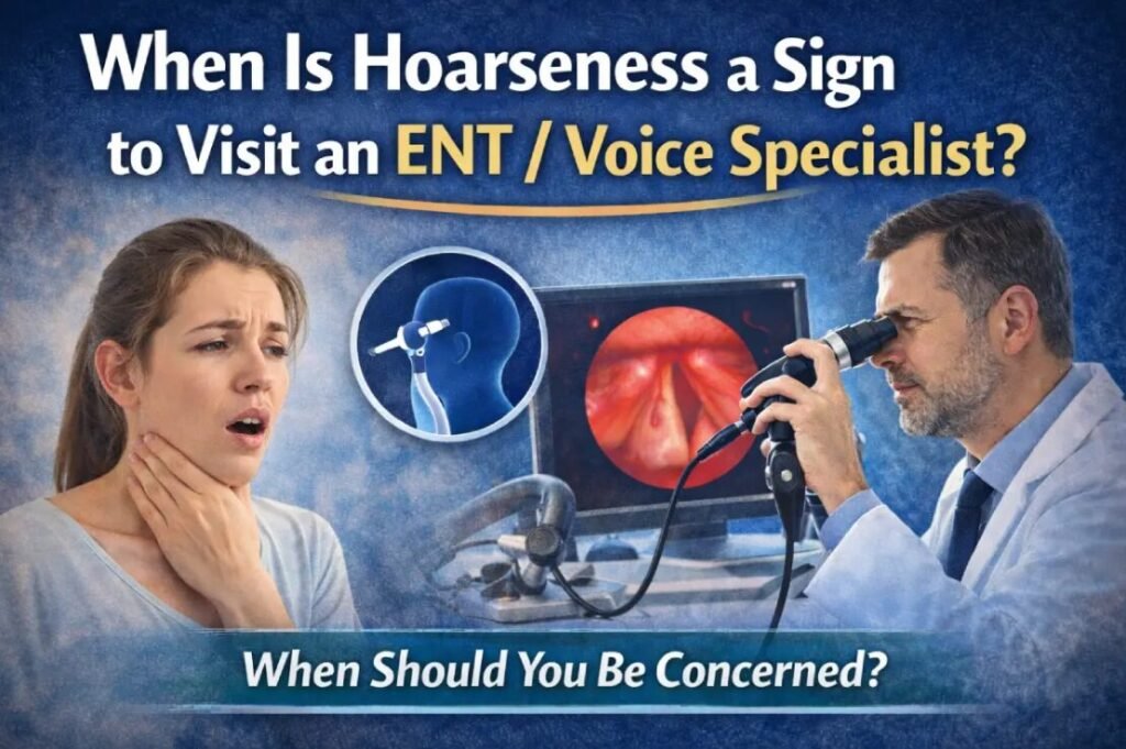 Sign to Visit an ENT / Voice Specialist
